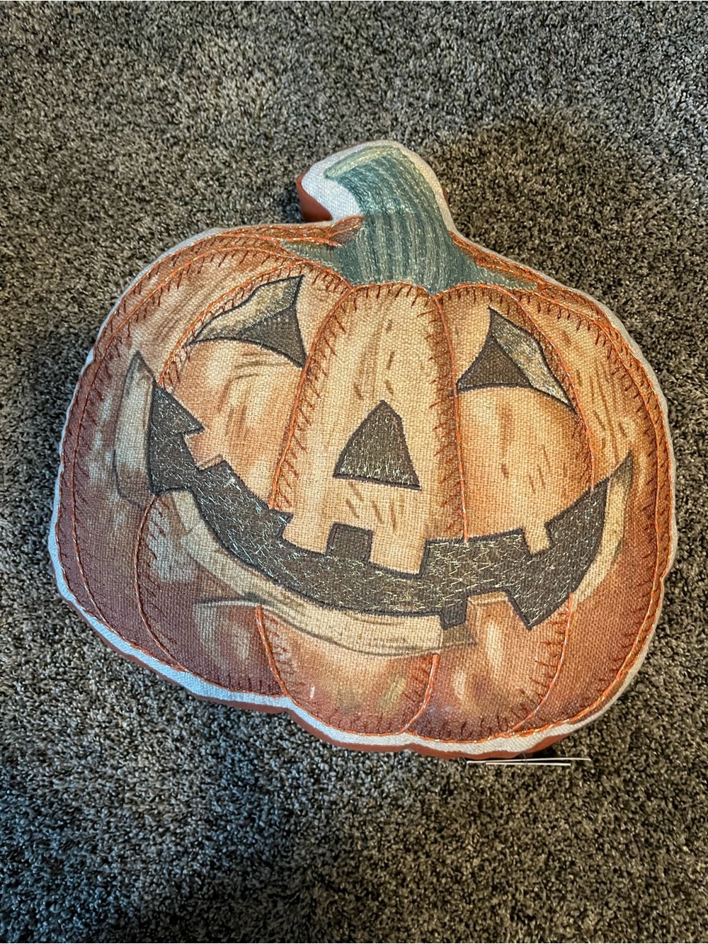 Cynthia Rowley Halloween pumpkin pillow